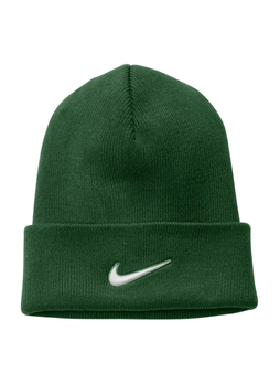 Nike Gorge Green / White Team Cuffed Beanie