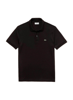 Lacoste Men's Black Regular Fit Soft Cotton Polo