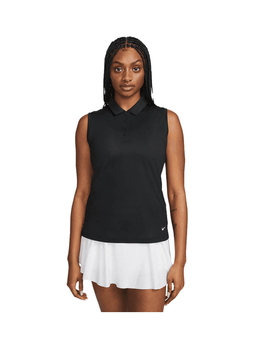 Black sleeveless polo sale