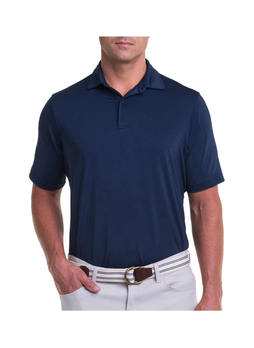 Fairway and Greene Men's Marine Tournament Solid Tech Jersey Polo
