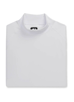 FootJoy Men's White Long-Sleeve Mock T-Shirt