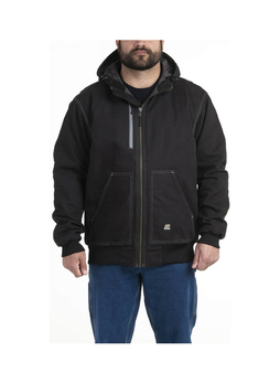 Berne Men's Black Modern Hooded Jacket