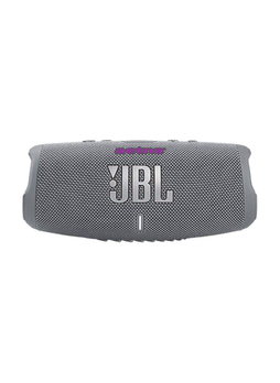 JBL Grey Charge 5 Portable Waterproof Speaker with Powerbank