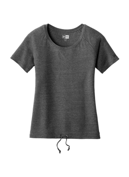 New Era Women's Dark Graphite Tri-Blend Performance Cinch T-Shirt
