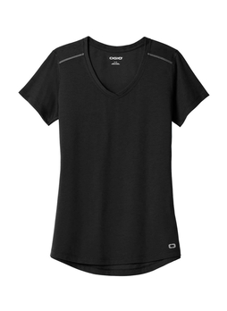 OGIO Women's Blacktop ENDURANCE Peak V-Neck Short-Sleeve T-Shirt
