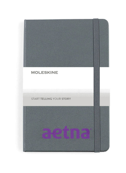 Moleskine Slate Grey Hard Cover Ruled Medium Notebook