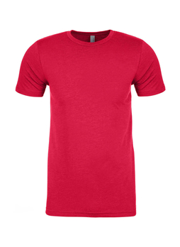 Next Level Men's Red Unisex CVC Crewneck T-Shirt