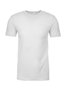Next Level Men's White Unisex CVC Crewneck T-Shirt
