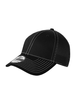 New Era Black / White Stretch Mesh Contrast Stitch Hat