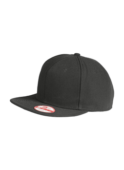 New Era Black Original Fit Flat Bill Snapback Hat