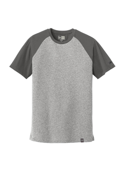 New Era Men's Graphite / Light Graphite Twist Heritage Blend Varsity T-Shirt