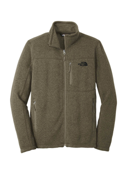 The North Face Men's New Taupe Green Heather Sweater Fleece Jacket