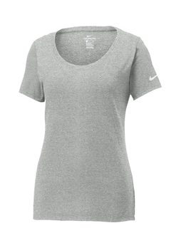 Nike Women's Dark Grey Heather Core Cotton Scoop Neck T-Shirt