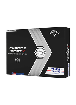 Callaway White   Golf Chrome Soft X Triple Track Golf Balls