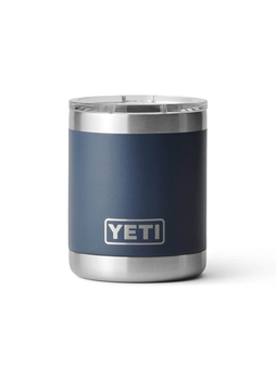 YETI Navy Rambler 10 oz Lowball with Magslider Lid