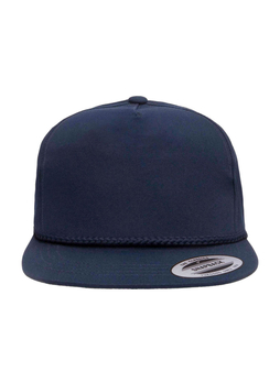 Yupoong Navy Classic Poplin Golf Snapback Hat