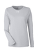Under Armour Women's Team Tech Long-Sleeve T-Shirt Mod Grey / White || product?.name || ''