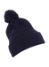 Yupoong Navy Cuffed Knit Beanie With Pom Pom Hat   Navy || product?.name || ''
