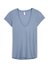 Women's Alternative Stonewash Blue Slinky-Jersey V-Neck T-Shirt  Stonewash Blue || product?.name || ''