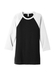 Bella+Canvas Men's Black / White 3/4-Sleeve Baseball T-Shirt Black / White || product?.name || ''
