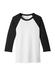 Bella+Canvas Men's White / Black 3/4-Sleeve Baseball T-Shirt White / Black || product?.name || ''