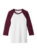 Bella+Canvas 3/4-Sleeve Baseball T-Shirt Men's White / Maroon White / Maroon || product?.name || ''