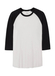 Alternative Men's White / Black Vintage Keeper 3/4 Sleeve Baseball T-Shirt  White / Black || product?.name || ''
