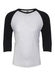 Next Level Men's Vintage Black / Heather White Unisex Triblend 3/4-Sleeve Raglan T-Shirt  Vintage Black / Heather White || product?.name || ''