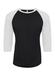 Next Level Men's Heather White / Vintage Black Unisex Triblend 3/4-Sleeve Raglan T-Shirt  Heather White / Vintage Black || product?.name || ''