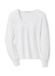 White Peter Millar Women's Kate Long Sleeve Scoop Neck Henley || product?.name || ''