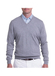 Fairway And Greene Light Charcoal Baruffa V-Neck Sweater Men's  Light Charcoal || product?.name || ''
