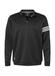 Adidas Men's Black / White 3-Stripes French Terry Quarter-Zip  Black / White || product?.name || ''