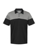 Adidas Men's Black / Vista Grey Heathered 3-Stripes Colorblock Polo  Black / Vista Grey || product?.name || ''