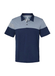 Adidas Men's Heathered 3-Stripes Colorblock Polo Collegiate Navy / Mid Grey  Collegiate Navy / Mid Grey || product?.name || ''