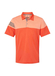 Men's Adidas Heathered 3-Stripes Colorblock Polo  Blaze Orange / Vista Grey Blaze Orange / Vista Grey || product?.name || ''