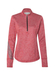 Women's Power Red Heather / Black Adidas Brushed Terry Heathered Quarter-Zip  Power Red Heather / Black || product?.name || ''