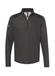 Adidas Men's Black Heather Heathered Quarter-Zip Pullover With Colorblocked Shoulders  Black Heather || product?.name || ''