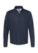 Adidas Men's Heathered Quarter-Zip Pullover With Colorblocked Shoulders Collegiate Navy Heather  Collegiate Navy Heather || product?.name || ''