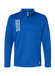 Adidas Team Royal / Grey Two Men's 3-Stripes Double Knit Quarter-Zip Pullover  Team Royal / Grey Two || product?.name || ''