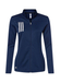 Adidas Women's 3-Stripes Double Knit Full-Zip Sweatshirt Team Navy Blue / Grey  Team Navy Blue / Grey || product?.name || ''