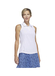 Custom Adidas Women's White Golf Spacedye Sleeveless Polo Embroidered