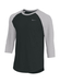 Nike Men's Black Dri-FIT Three-Quarter-Sleeve Raglan T-Shirt  Black || product?.name || ''