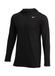 Nike Men's Black / White Dri-FIT Hooded T-Shirt  Black / White || product?.name || ''