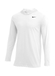 Nike Men's White / Black Dri-FIT Hooded T-Shirt  White / Black || product?.name || ''