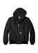 Carhartt Men's Black Quilted-Flannel-Lined Duck Active Jacket  Black || product?.name || ''