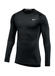 Nike Men's Black / White Pro Tight Long-Sleeve T-Shirt  Black / White || product?.name || ''