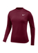 Women's Deep Maroon / White Nike Pro Intertwist Long-Sleeve T-Shirt  Deep Maroon / White || product?.name || ''