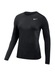 Nike Women's Black / White Pro Long-Sleeve Mesh T-Shirt  Black / White || product?.name || ''