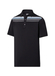 Footjoy Men's Black Prodry Performance Lisle Shadow Chestband Athletic Fit Polo  Black || product?.name || ''