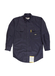Berne Men's Flame-Resistant Button-Down Work Shirt Navy  Navy || product?.name || ''